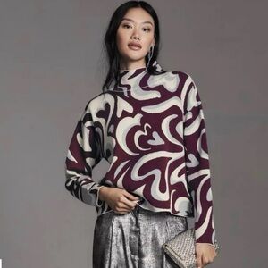 Anthropologie Maeve The Carys Mock-Neck Sweater Size Medium